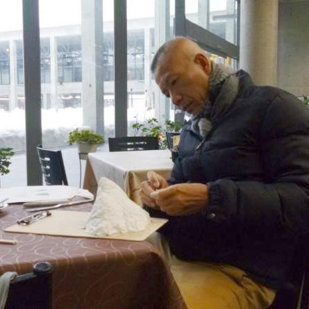 Cai Guo-Qiang planning for his exhibit in Echigo-Tsumari Art Triennale